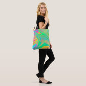 FARBEN FLUO - Fraktal Kunst - Tasche (Am Model)