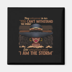 Farben Frauen ich bin das Storm Black Empowerment Magnet