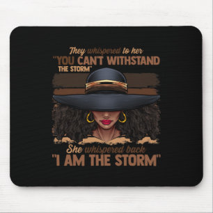 Farben Frauen ich bin das Storm Black Empowerment  Mousepad