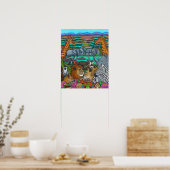 Farben für Afrika Print Poster (Küche)