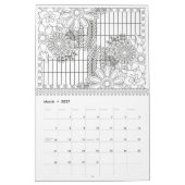 Färben für Erwachsene Blume 2023, Farbe für sich Kalender (Mär 2027)