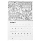 Färben für Erwachsene Blume 2023, Farbe für sich Kalender (Jan 2027)