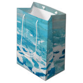 Farben für gestrichenes Wasser Mittlere Geschenktüte (Vorderseite Schrägansicht)