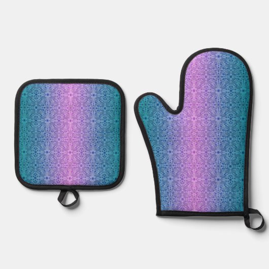 Farben für klassische Stile Ofenhandschuh & Topflappen-Set (Vorderseite)