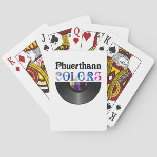 "Farben" HalbVinyl-Albumdesign Spielkarten