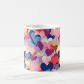 Farben Herzmuster Kaffeetasse (Mittel)