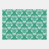 Farben im Damast Stil 3 Geschenkpapier Set (Vorderseite)