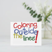 Farben im Freien Postkarte (Stehend Vorderseite)