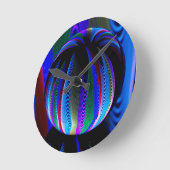 Farben im Kristallball Runde Wanduhr (Winkel)