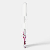 FARBEN IM MONOGRAMM DER LIEBE Rot und Weiß Case-Mate iPhone Hülle (Rückseite / Rechts)