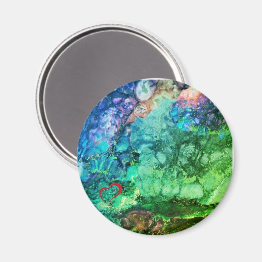 Farben im nächtlichen Greenleaf Magnet (Vorderseite/Rückseite)