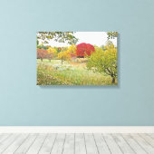 FARBEN IM PARK" Stretchierte Leinwand drucken (Insitu (Holzboden))