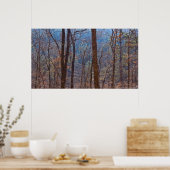 Farben im Winterwald bei Morgenplakat Poster (Küche)