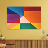 Farben in Balance Leinwanddruck (Insitu (Wohnzimmer))