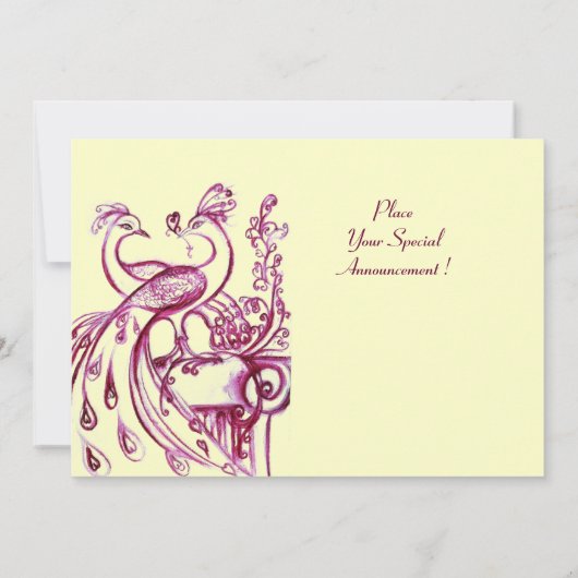 FARBEN IN LIEBE MONOGRAM 2 Rosa Gold Ankündigung (Rückseite)