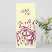 FARBEN IN LIEBE MONOGRAMM Rosa Gold Ankündigung (Stehend Vorderseite)