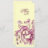 FARBEN IN LIEBE MONOGRAMM Rosa Gold Ankündigung (Vorne/Hinten)