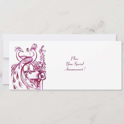 FARBEN IN LIEBE MONOGRAMM Rosa Gold Ankündigung (Rückseite)