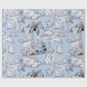 Färben in Line-zeichn auf Fluffy-Wolken, Geschenkpapier (Flach)