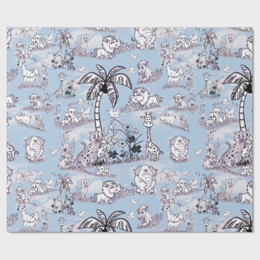 Färben in Line-zeichn auf Fluffy-Wolken, Geschenkpapier (Flach)