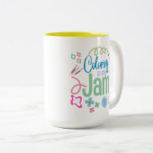 Färben ist Meine Kaffee-Tasse Zweifarbige Tasse (VorderseiteRechts)