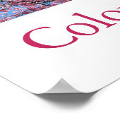 Farben Japans (blau/weiß/rosa) Poster (Ecke)