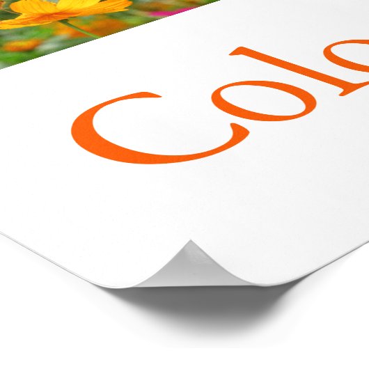 Farben Japans (gelb/orange) Poster (Ecke)