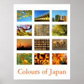 Farben Japans (gelb/orange) Poster (Vorne)