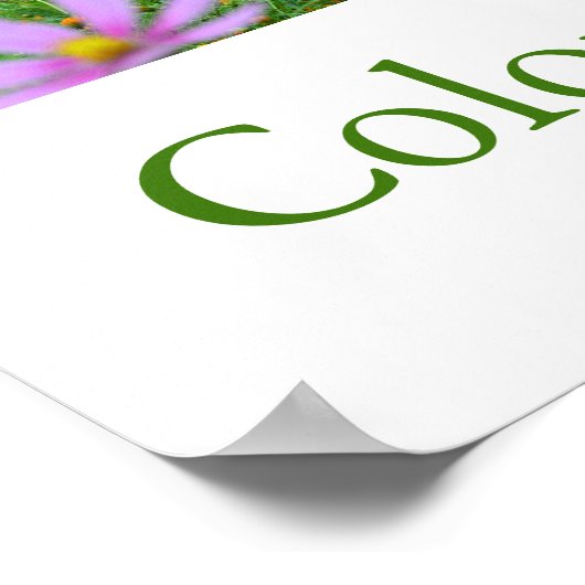 Farben Japans (grün) Poster (Ecke)