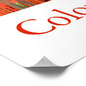 Farben Japans (rot/milion) Poster (Ecke)