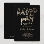 FARBEN-Junggeselinnen-Abschied, DER GLIMMER GEFÜHR Einladung (Vorne/Hinten)