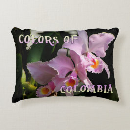 Farben Kolumbiens Cattleya Orchid Accent Pillow Dekokissen
