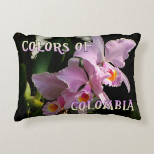 Farben Kolumbiens Cattleya Orchid Accent Pillow Dekokissen