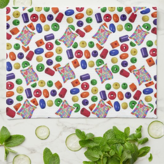 Farben Küchenhandtuch Geschirrtuch (Gefaltet)