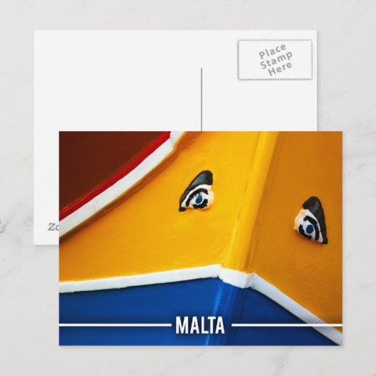 Farben Maltas Postkarte (Vorne/Hinten)
