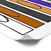 Farben mit Buntstiften Poster (Ecke)