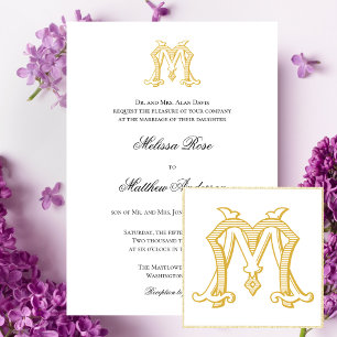 FARBEN MM Monogramm MM Logo Einladung