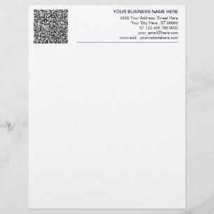 Farben Moderner Briefkopf mit Ihren QR-Code-Inform
