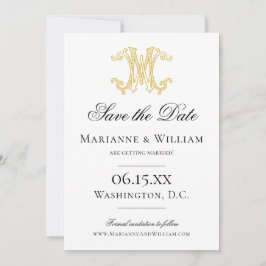 FARBEN MW Monogramm WM Monogramm Einladung