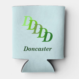 Färben - Name mit Initialen (grün) Dosenkühler