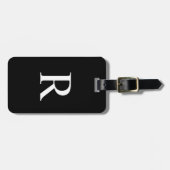 FARBEN oder Schwarzweiß-Monogramm-Bag Gepäckanhänger (Vorderseite horizontal)