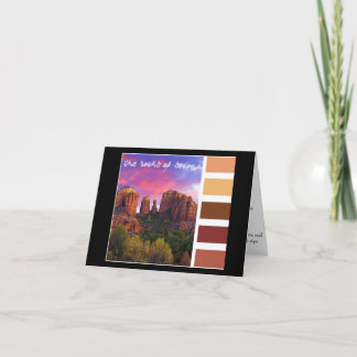 Farben-Palette: die Felsen von Sedona Karte