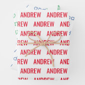 Farben - Personalisierte Papierblätter Geschenkpapier Set (Beispiel)