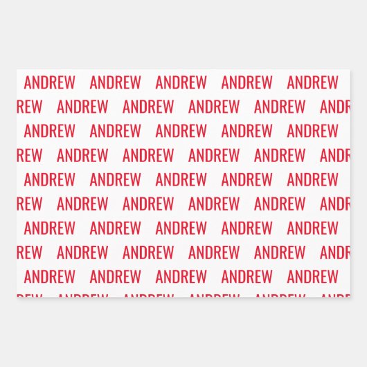 Farben - Personalisierte Papierblätter Geschenkpapier Set (Vorderseite)