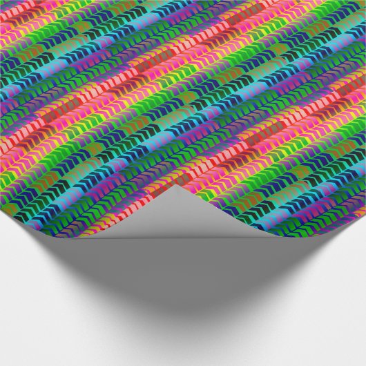 Farben Rainbow Arrows pattern giftwrap paper Geschenkpapier (Ecke)