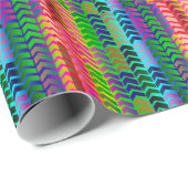 Farben Rainbow Arrows pattern giftwrap paper Geschenkpapier (Rolleneckpunkt)