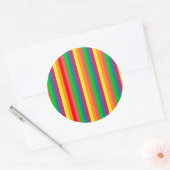 Farben Rainbow Stripes Dekoration Runder Aufkleber (Umschlag)