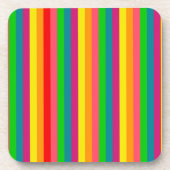 Farben Rainbow Stripes Dekoration Untersetzer (Vorderseite)