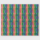 Farben Regenbogen Pfeile Muster Geschenkpapier (Flach)