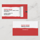 Farben-Rollen-Malerei-Auftragnehmer-Visitenkarte Visitenkarte (Vorne/Hinten)